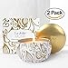 LA JOLIE MUSE Soy Candles Vanilla Coconut Scented 2 Pack, 100% Natural Vegan Wax Travel Tins, Gift Candles