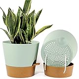 10" Self Watering Plant Pots, 2 Pack Large Plastic