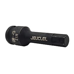 JEUCLEL 12mm Hex Impact Bit Socket, H12 1/2-Inch