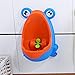 Vktech Cute Frog Potty Training Urinal for Boys Blue
