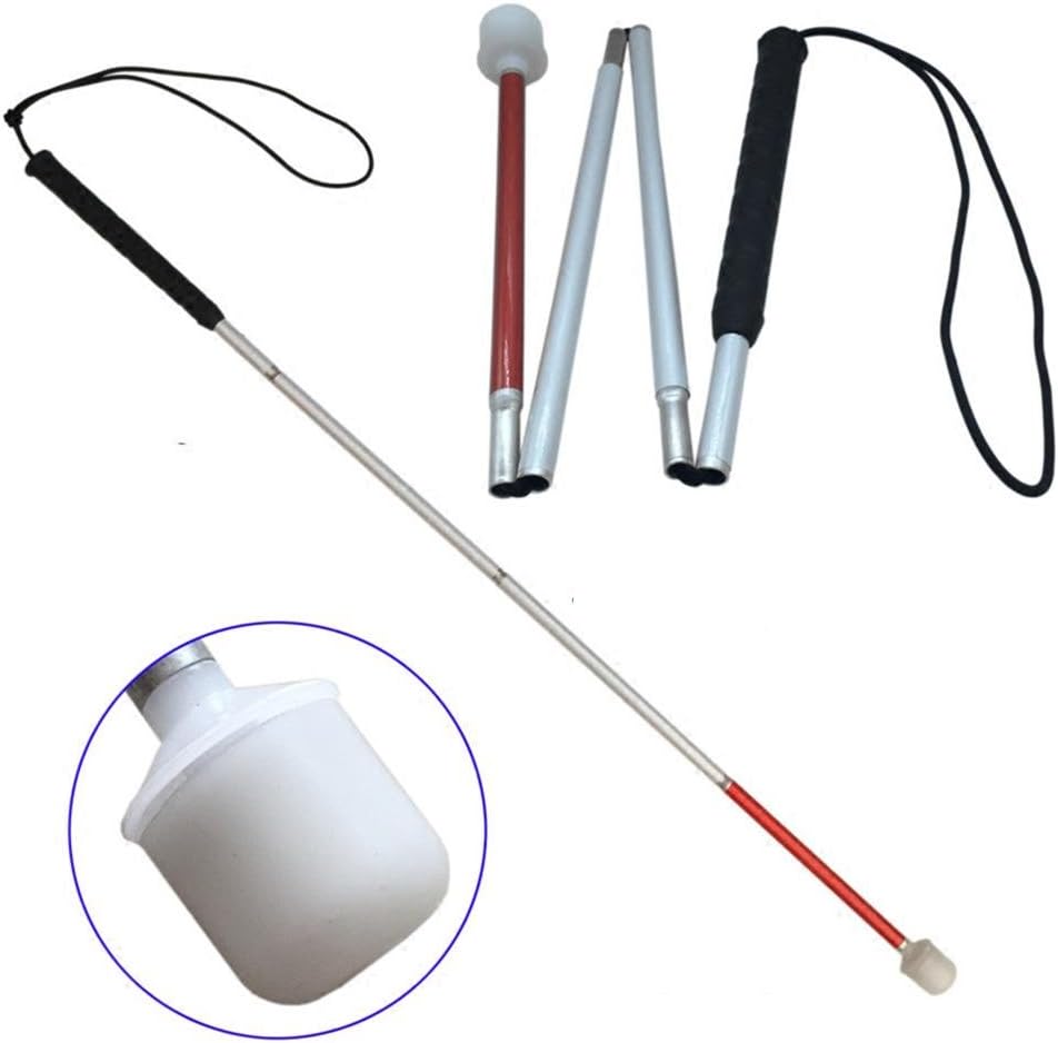 LPY-Child Folding Crutch Aluminum Alloy, Walking Sticks Suitable For Visually Impaired And Blind