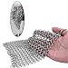 316 Stainless Steel Cast Iron Chainmail Scrubber Cleaner, Skillet Grill Scraper with Hanging Ring Anti-Rust Made for Pans, Pre-Seasoned, Waffle Iron, Dutch Oven, 8 inch x 6 inch