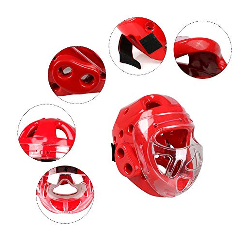 Owlhouse Taekwondo Headgear, Sport Head Guard Boxing Headgear with Face Shield, Head mask Karate Head Boxing Sanda mask Helmet Fencing for Adult Children Men Women