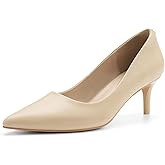 ZURIN Women's Pointed Toe Comfortable Stiletto Heels Closed Toe Dress Pumps Shoes for Wedding Work Office Business 2 1/2 inch