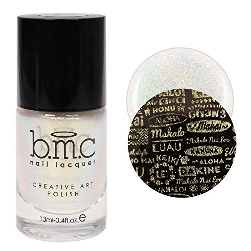 BMC Shimmery Creative Nail Art Stamping Polish - Moonbeams Collection: Expedition Pearl BMC Shimmery Creative Nail Art Stamping Polish - Moonbeams Collection: Expedition Pearl