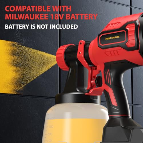 Paint Sprayer Compatible with Milwaukee 18V Battery(Battery Not Included) photo 12