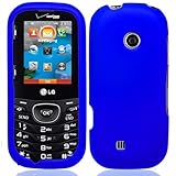 Blue Hard Case Cover for LG Cosmos 3 VN251S +Pen Stylus