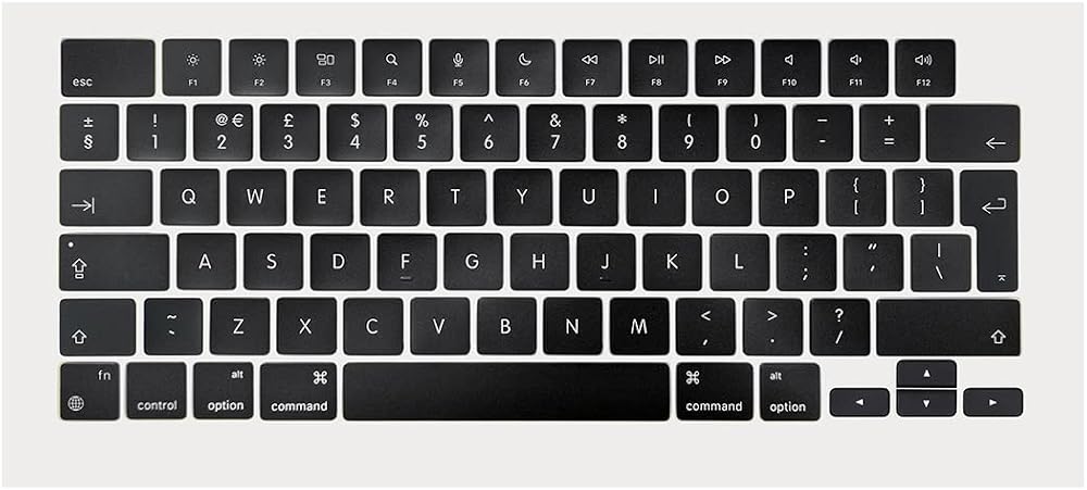 UK Keyboard Keycaps for MacBook Pro 14" A2442 16.2" A2485 Late 2021 M1