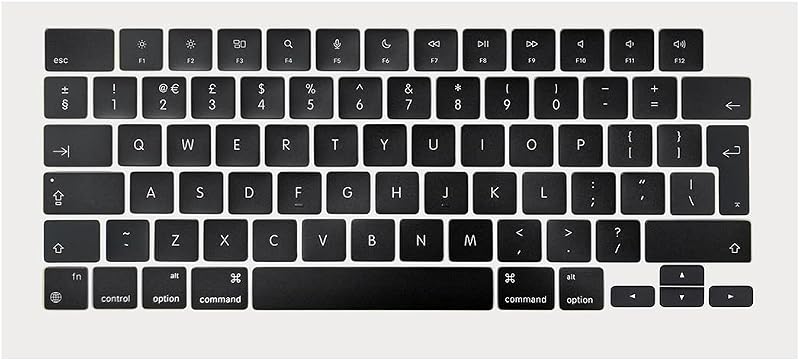 UK Keyboard Keycaps for MacBook Pro 14" A2442 16.2" A2485 Late 2021 M1