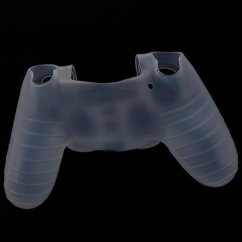 Kamenda - Funda de Goma de Silicona para Mando de 4 PS4, Color Blanco