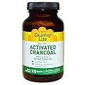 Country Life, Activated Charcoal, 260 mg (4 g), 100 Capsules