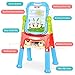 BATTOP Easel for Kids,Adjustable Double Sided Toddlers Art Easel for Two,Chalkboard and Magnetic Dry Erase Board with Painting Accessories