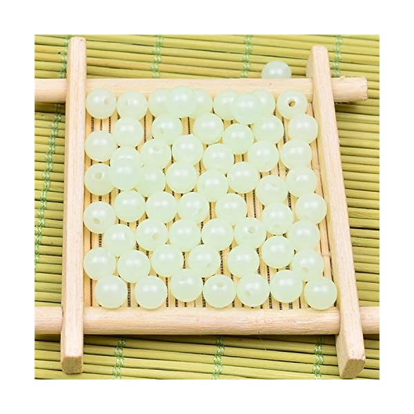 BeautyMood-500pcs-Green-Glowing-Fishing-BeadsGlow-in-the-Dark-Beads-for-Jewellery-Making6mm1mm-Hole
