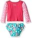 Hatley Baby Girls' Rash Guard Set, Sweet Mermaid, 6-9M