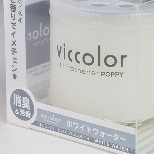 2x Round Can Style 2.5" Diameter, 2.128" Height White Water Scent VicColor Air Freshener Odor Smell Eliminator Deodorize For Interior Indoor Car Vehicle Bathroom Restroom Home Office Universal
