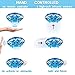 EKOHOME Hand Operated Drones for Kids and Adults, 2019 Upgraded Flying Ball Drone Toy with 5 Infrared Sensor 360°Rotating LED Lighting, Mini Quadcopter Flying Toys for Boys or Girls (Blue)