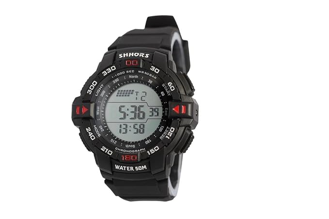 Men�s Chronograph Fashion LCD Digital Movt Watch