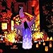 YUNLIGHTS 8FT Halloween Inflatables, Blow up Halloween Inflatable Ghost with Build-in Colorful LED Lights for Outdoor Indoor Home Garden Yard Lawn Party Holiday Halloween Decoration
