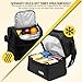 Lunch Bags Box for Women & Men – Adults Kids Large 2 Compartment Double Deck Insulated Thermal Hot Cold Cooler Lunchbox - Meal Prep Snack Tote Bag for Work Office School Car Auto Travel