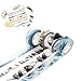 6Pcs Ateman Japanese Washi Tape Set Decorative Masking Tapes for Kids Craft