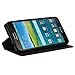 Galaxy Mega 6.3, Galaxy GT-I9200 I9205 i527 Wallet Case, Samsung Galaxy Mega 6.3 Wallet Case, Slim Flip Folio [Kickstand] Pu Leather Wallet Case with ID&Credit Card Slot For Galaxy Mega 6.3, Black