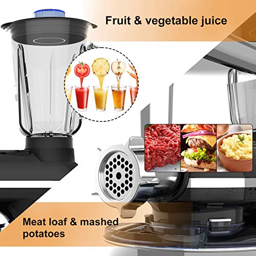 Nurxiovo 3 in 1 Kitchen Stand Mixer Commercial Multifunctional Food