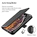 ZOVER Compatible with iPhone Xs Max Detachable Wallet Case with Auto Sleep/Wake Genuine Leather Kickstand Feature Cards Bison Fone Slots Magnetic Clasps Gift Box Black