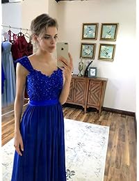 Vestido largo de encaje para dama de honor, para dama