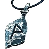 Forged Iron Wunjo Wynn Rune Viking Amulet Runic Nordic Pendant Talisman Necklace Pendant Jewelry