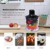 Hand Blender, 4 in 1 Food Processor with Stick Blender 600W, Vegetable Chopper, Egg Whisk Electric, 600ML Measuring Cup