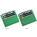 MEKU Slim Front Pocket Leather Wallet Business Credit Card Case Sleeve Minimalist Wallet Green
