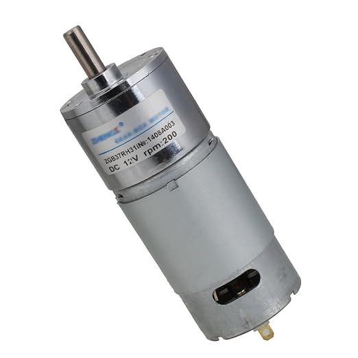 12V DC 200 RPM GearBox Speed control Electric Motor Low noise Reversible