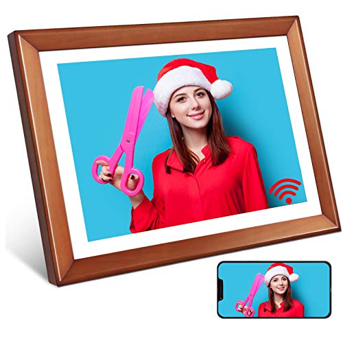 Digital Photo Frame,YENOCK 10.1 Inch WiFi Frame HD IPS LCD Touch Screen