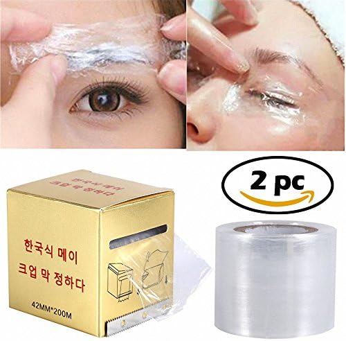 MOPRETTY Tattoo Preservative Film Professional Eyebrow Plastic Wrap Preservative Numbing Film Makeup Supplies Gold 2 Box/Set