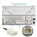 Auxillary Adapter,Wyness AUX Car MP3 Player Radio Interface AUX in Adapte 3.5mm for Toyota (6+6) Camry Tacoma Corolla Tundra RAV4 Yaris Lexus RX330 GS300 IS220 Scions Xa XB