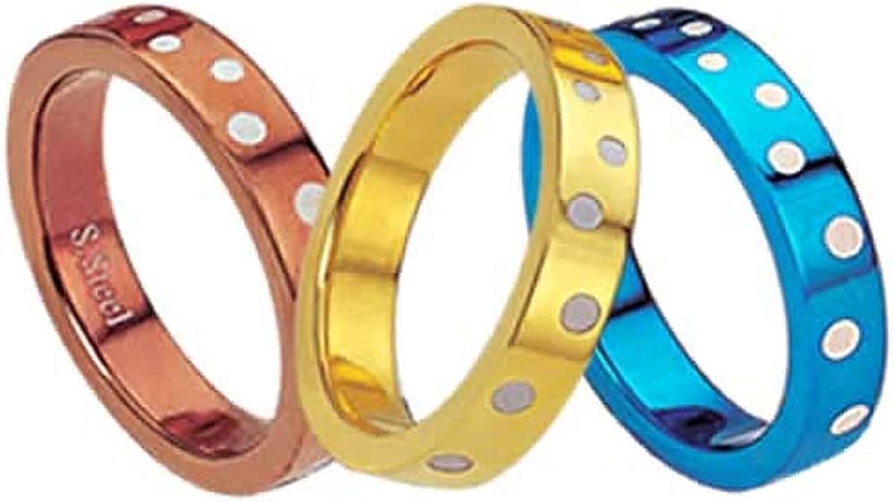 Stainless Steel Polka Dotted Ring Jewelry