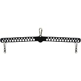 KORIKAHM Multi-Grip LAT Pull Down Bar for Home Gym Fitness, Spreader Plate LAT Pulldown Attachments for Pulley System Cable Machine, Double to Single Cable Attachment Exercise Handle