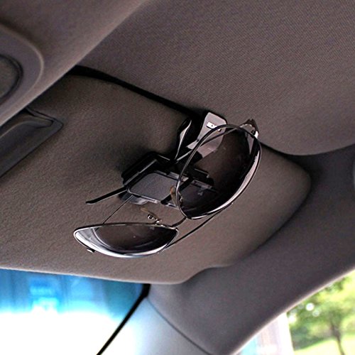EXO Dual Car Sunglasses Holder Clip Eyeglasses Sun Visor Double Holders Clips for Motors Auto Vehicle