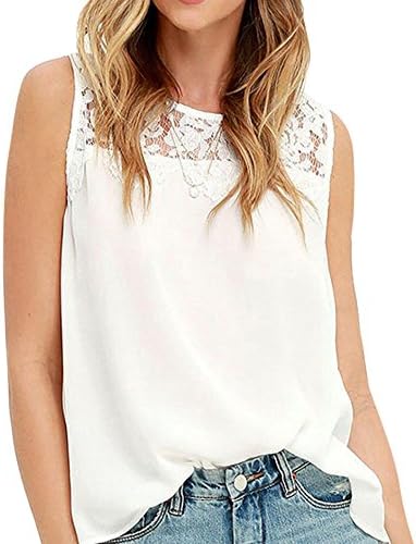Gillberry Women Summer Lace Vest Top Short Sleeve Blouse Casual Tank Top T-Shirt