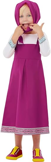 Funidelia Mascha Kostum Mascha Und Der Bar Offizielle Fur Madchen Grosse 3 4 Jahre Masha And The Bear Zeichentrickfilm Rosa Amazon De Spielzeug