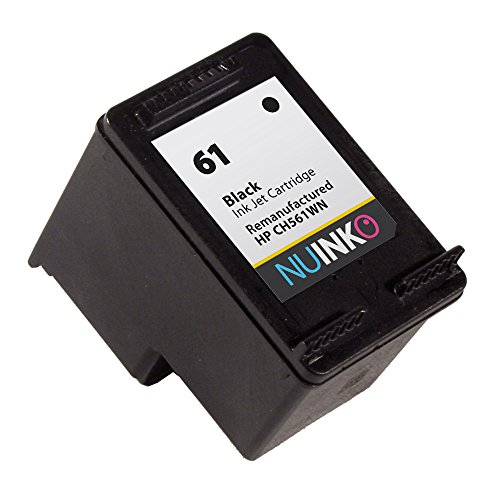 NUINKO 4 Pack Remanufactured HP 61 Ink Cartridge Black and
