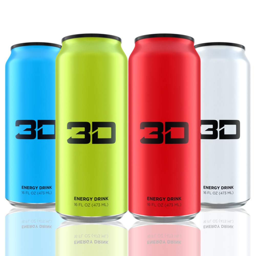 Amazon.com : 3D Energy Drink Variety Packs (4 Flavor Variety Pack #1