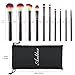 Makeup Brushes Anbber 10pcs Makeup Brushes Set with Makeup Bag Organizer, Professional Face Foundation Concealer Blush Eye Shadow Makeup Brush Kit