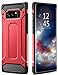 Samsung Galaxy Note 8 case, HianDier [New Armor Series] High Impact Hybrid Dual Layer Protective Heavy Duty Rugged Cover Case with Drop Resistant Shockproof Dustproof for Galaxy Note 8 (2017)-Red