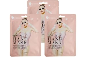 MOND'SUB Hand Mask,3 Pairs Hand Moisturizing Gloves,for Dry Hands,Hyaluronic Acid,Nourishing & Moisturizing Hand Mask,Repair Rough Skin for Women & Men