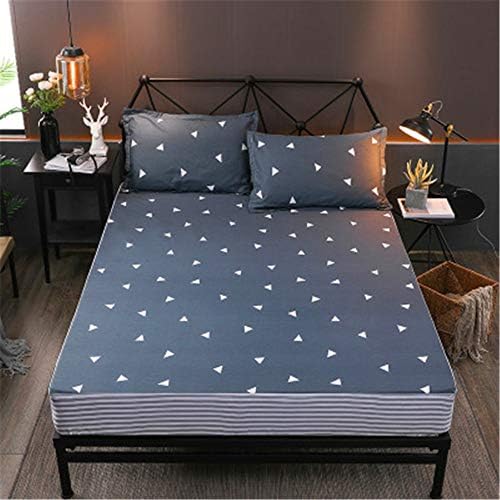 WFDDSD Single Piece Sheets Protective Cover Non-Slip Mattress Cover Bed Cover Cotton waterproof one-piece Simmons case cover bed cover mattress cover F-12 180X200(CM)