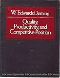 Quality Productivity and Competitive Position