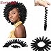 3 Packs Eunice Hair Synthetic Toni Curl Crochet Braids Short Kanekalon Braiding Hair Spiral Curls Jamaican Bouncy Twist Hair Extensions 20 Strands/Pack(10 inch toni, black)