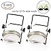 Sprouting Jar Lids and Stands, Sprouting Kit Stainless Steel for 32 Oz Wide Mouth Mason Jar and Phone iPad Tablet (2PCS Lids + 2PCS Stands) by Lanting