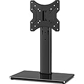 Rfiver Universal Swivel Tabletop TV Stand for Flat Screens 23 24 26 32 39 40 42 43 Inch, Heavy Duty Center Pedestal Stand Rep